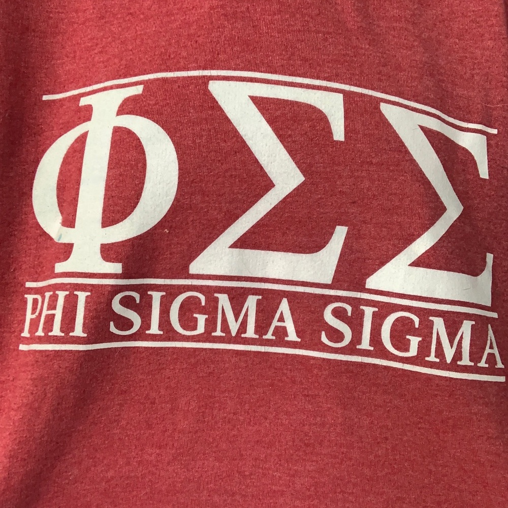 Phi Sigma Sigma Pink Crew Neck